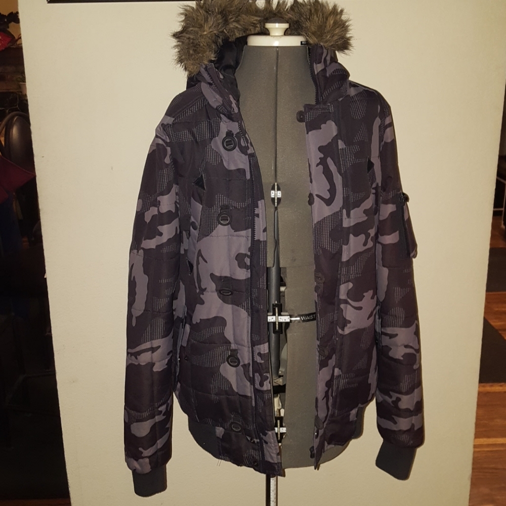 Boohoo Hooded Outerwear Jacket.